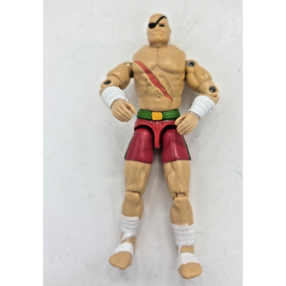 1993 Hasbro Street Fighter II Series Viktor Sagat Red 3.75" Action Figure
